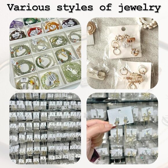 Jewelry Mystery Jar Silver Titanium Amethyst 50+ Eclectic Accessories - Picture 7 of 7